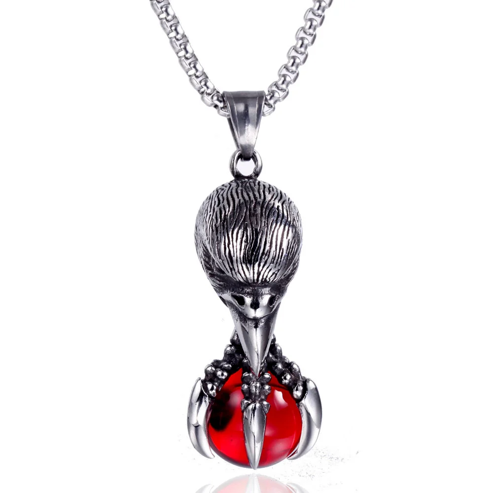 Wholesale Geometric Casting Stainless Steel Bird Pendant Necklace For Men And Women - Image 7