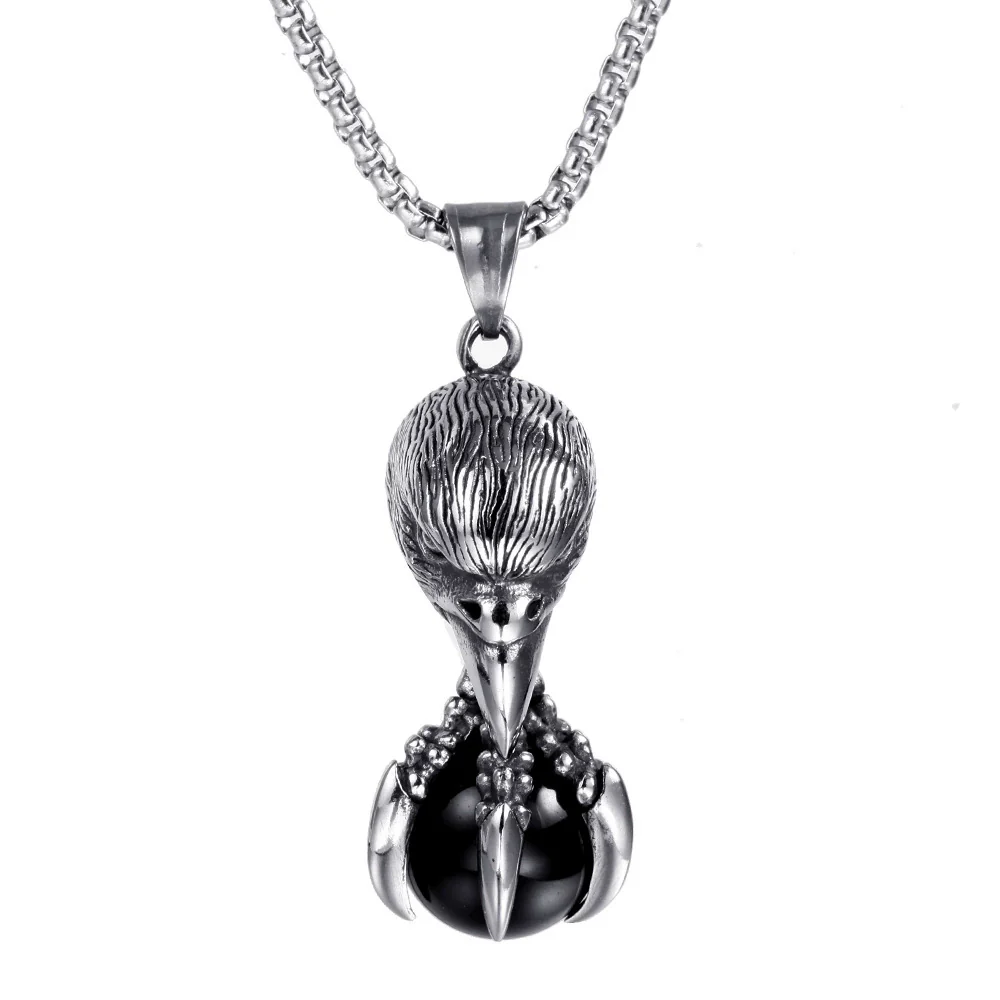 Wholesale Geometric Casting Stainless Steel Bird Pendant Necklace For Men And Women - Image 8