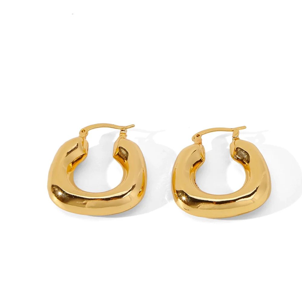 Wholesale Geometric Copper Earrings And Ring With Electroplating For Women - Image 5