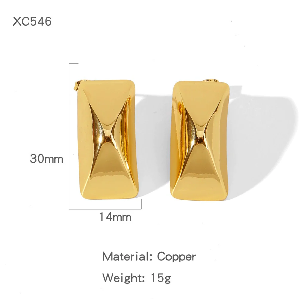 Wholesale Geometric Copper Electroplated Ringshaped Cshaped Moon Face Leopard Earrings For Women - Image 9