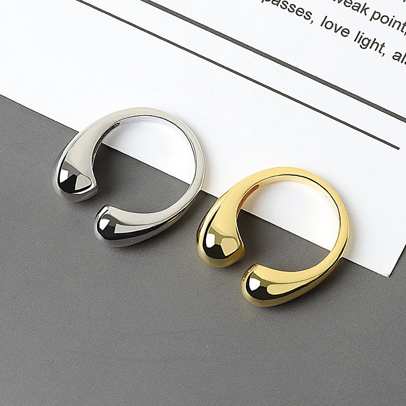 Wholesale Geometric Copper Ring Electroplated Unisex Design - Image 3