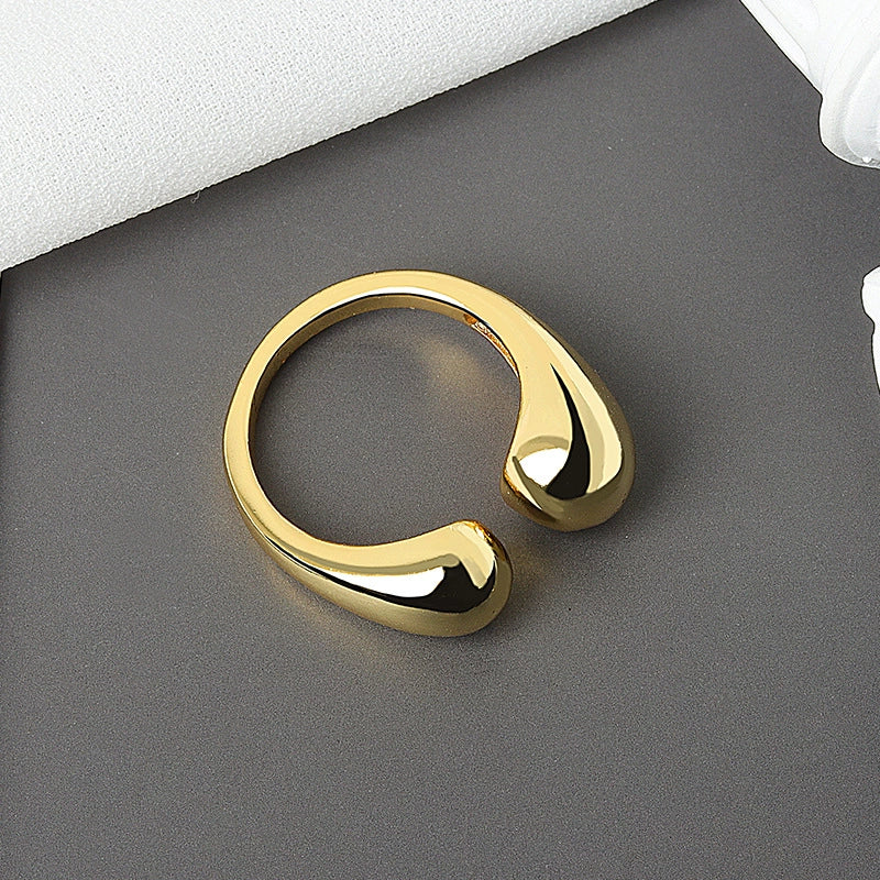 Wholesale Geometric Copper Ring Electroplated Unisex Design - Image 7