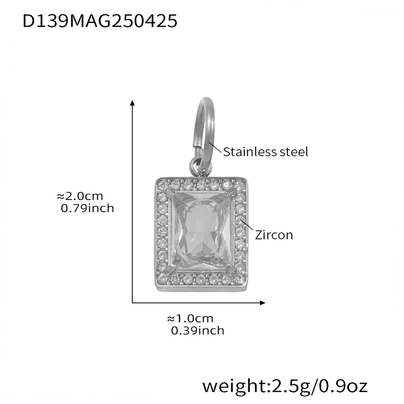 Wholesale Geometric Diamond Ferris Wheel Pendant Bracelet For Women Stainless Steel Zircon Gold Plated Hand Jewelry - Image 12