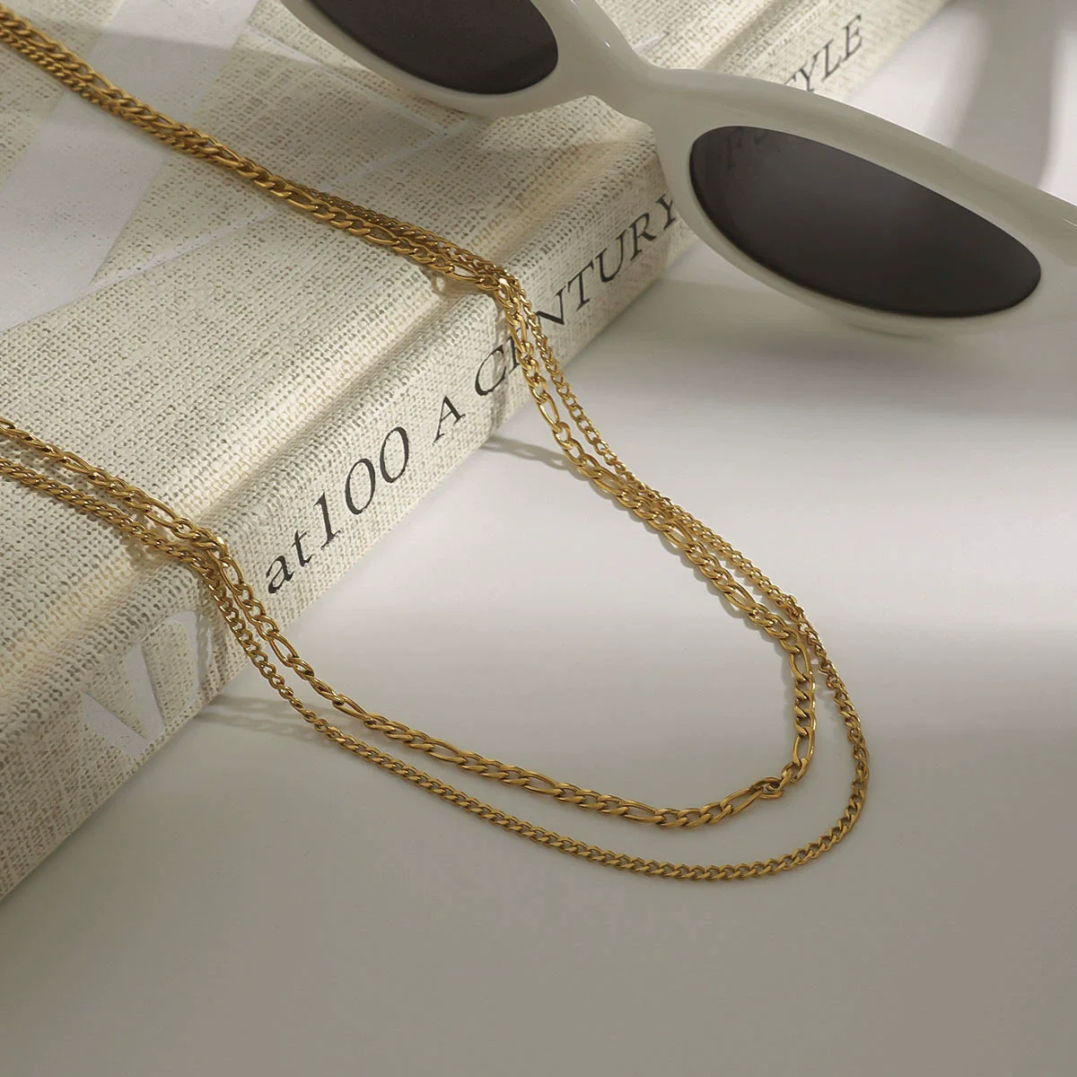 Wholesale Geometric Electroplated Stainless Steel And Titanium Steel Necklace For Women - Image 4