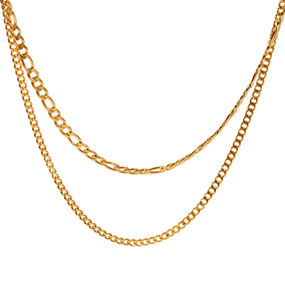 Wholesale Geometric Electroplated Stainless Steel And Titanium Steel Necklace For Women - Image 5