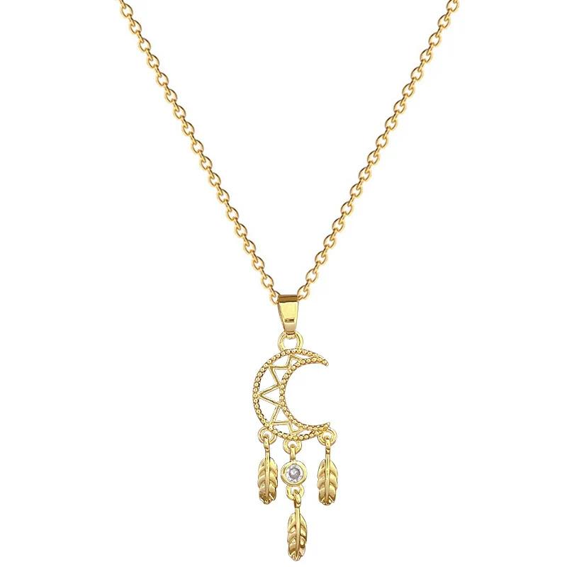 Wholesale Geometric Light Luxury Stainless Steel And Copper Tassel Necklace For Unisex - Image 5