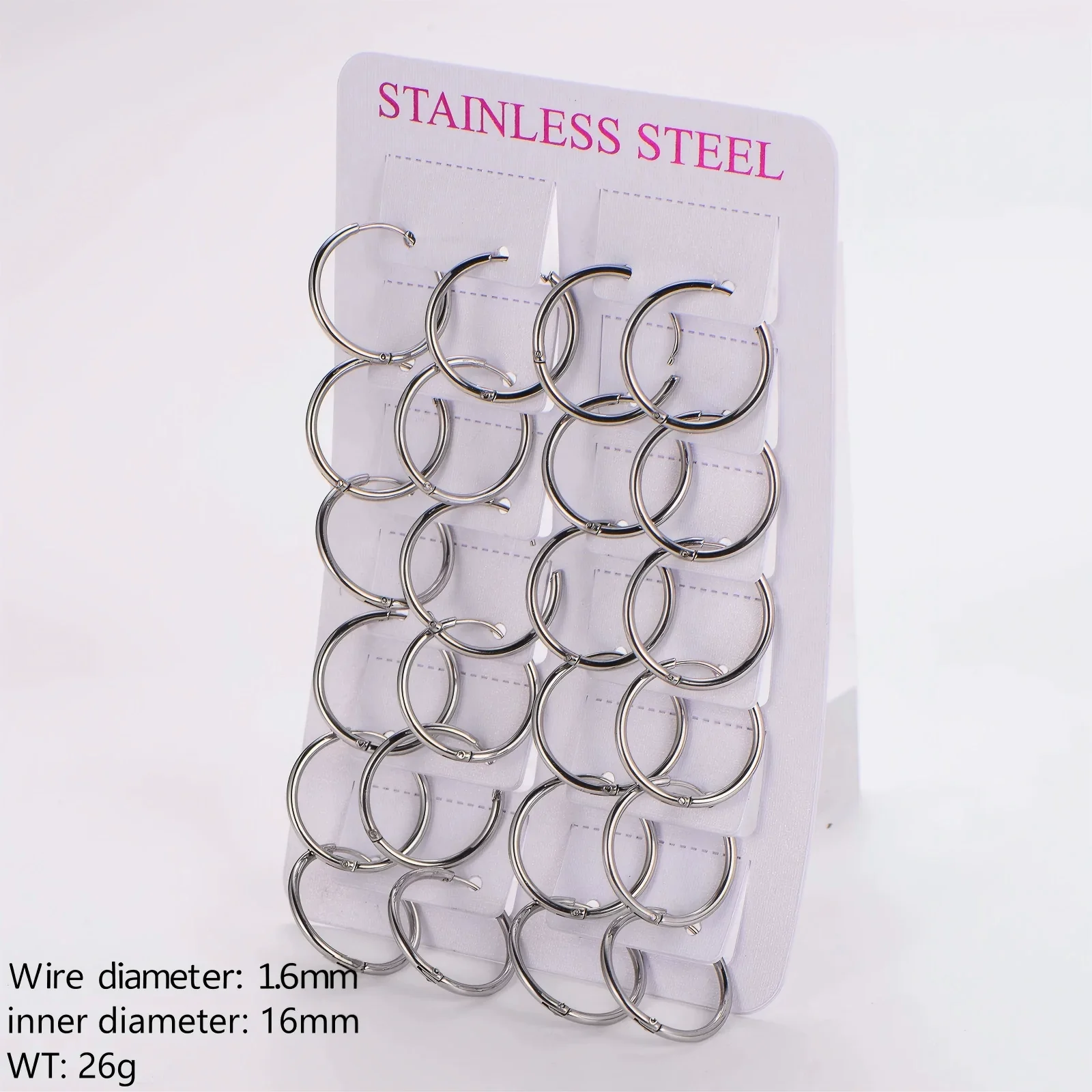 Wholesale Geometric Minimalist Unisex Electroplated Stainless Steel Ear Buckle - Image 15