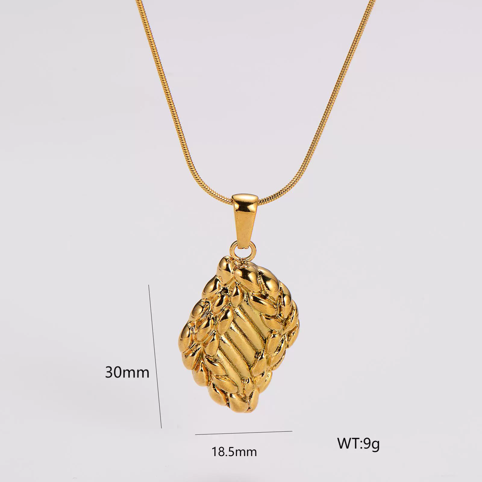 Wholesale Geometric Simple Stainless Steel Electroplated Necklace - Image 6