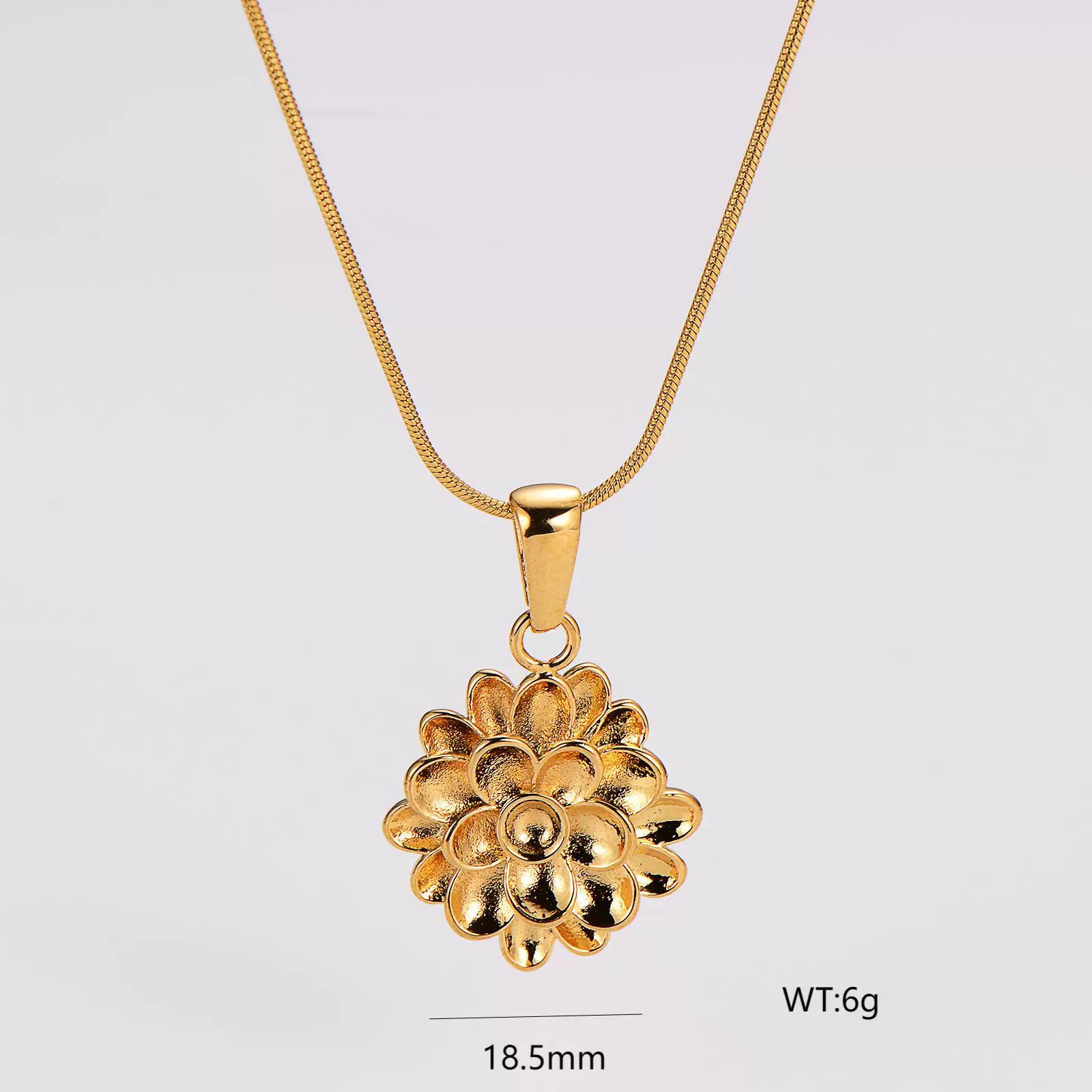Wholesale Geometric Simple Stainless Steel Electroplated Necklace - Image 9