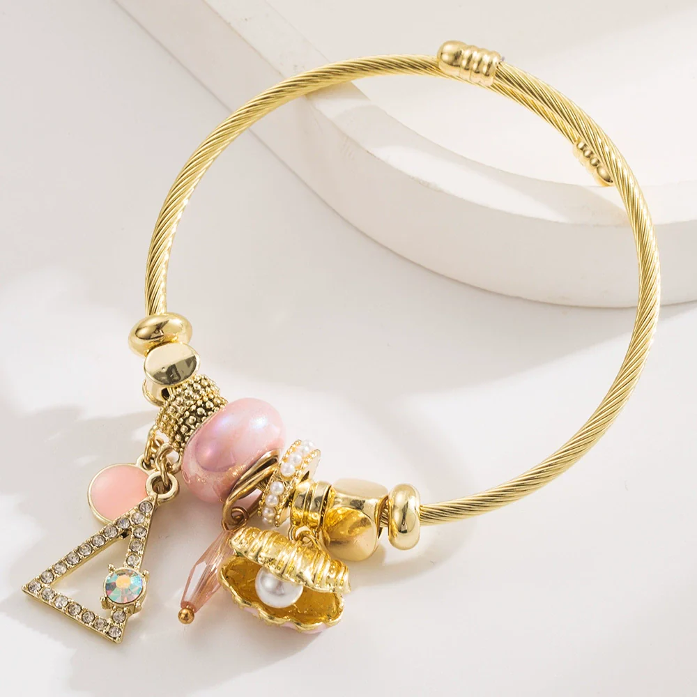 Wholesale Geometric Stainless Steel Diamond Set Bracelet For Unisex - Image 6