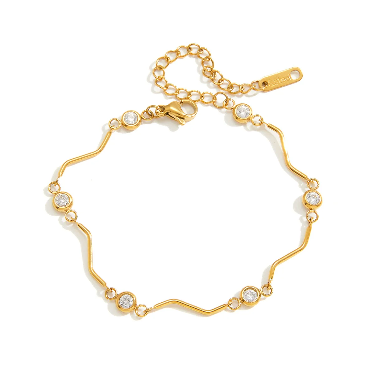 Wholesale Geometric Stainless Steel Electroplated Bracelet Jewelry For Women - Image 5
