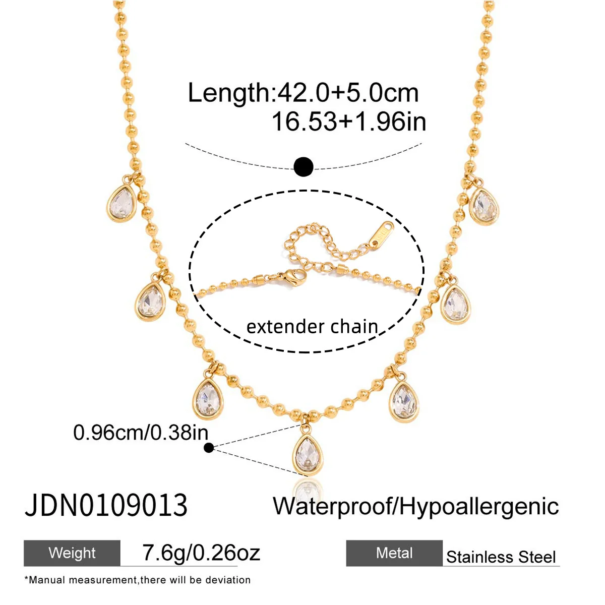 Wholesale Geometric Stainless Steel Vacuum Real Gold Plated Pendant Necklace For Women - Image 6