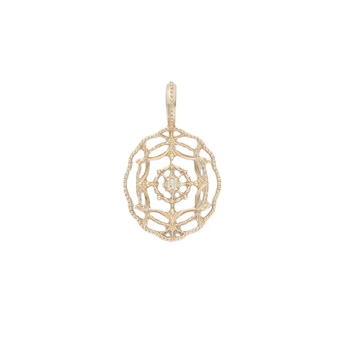 Wholesale Geometric Star Hollow Zircon Egg Pendant 925 Sterling Silver Plated 14K Gold Jewelry - Image 5
