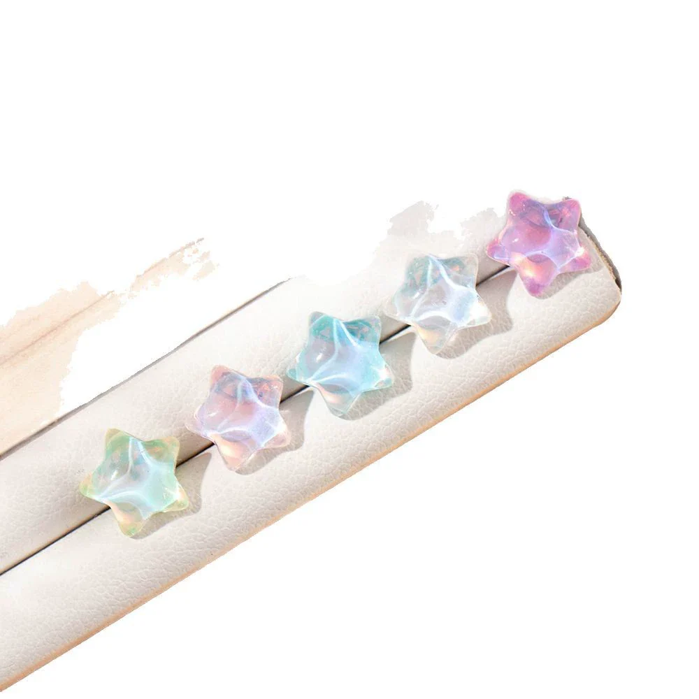 Wholesale Geometric Titanium Steel Manual Processing Sweet Women's Pentagonal Star Earrings - Image 4