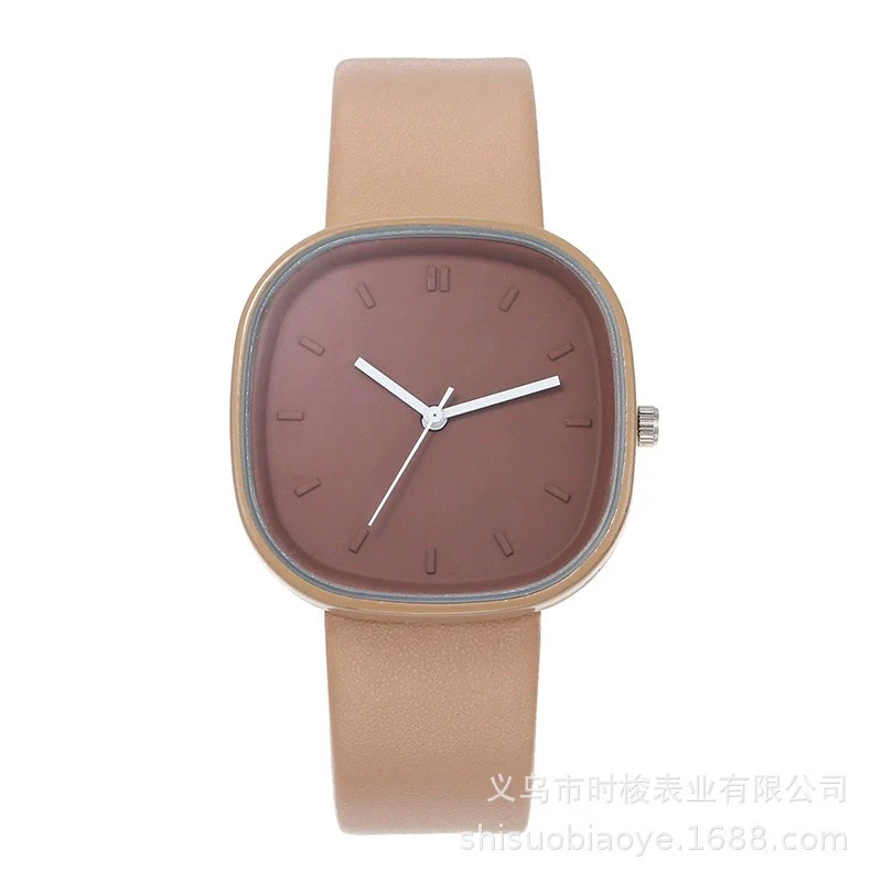 Wholesale Girls' Fashionable Square Alloy And Imitation Leather Quartz Watch In Minimalist Style - Image 8