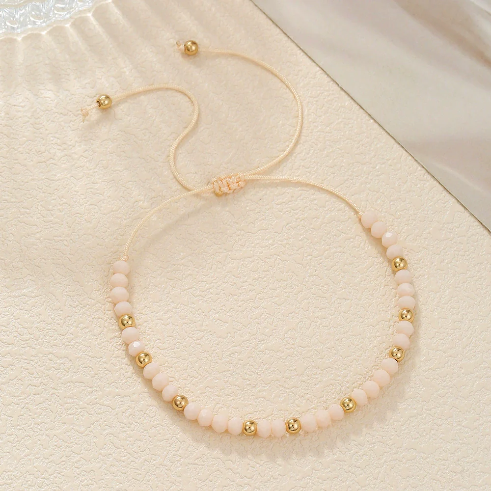 Wholesale Glass Bead Geometric Style Handmade Bracelet For Unisex - Image 10