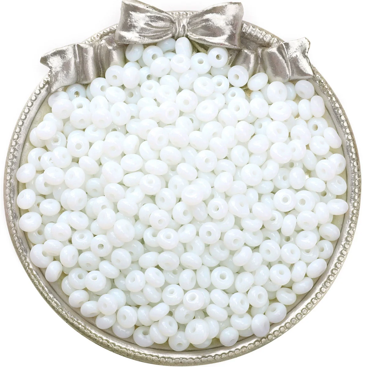 Wholesale Glass Glaze Beads For Diy Handmade Bracelet Necklace Jewelry Simple Style Abacus Beads - Image 6