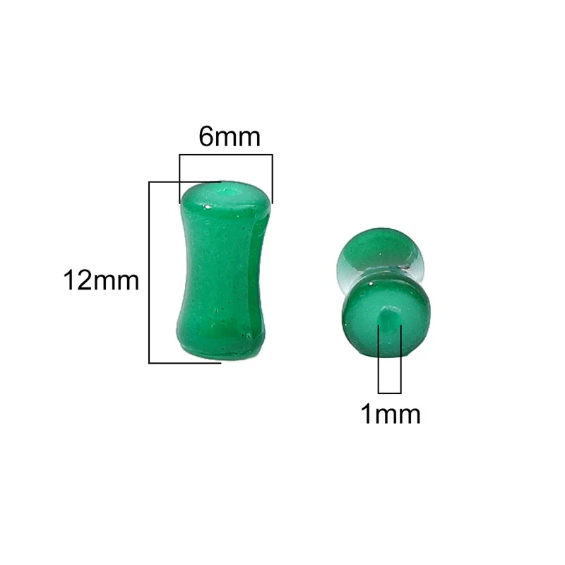 Wholesale Glass Glaze Handmade Bead String Jewelry Material For Bracelet Headdress Imitation Jade Straight Hole Bamboo Beads - Image 3