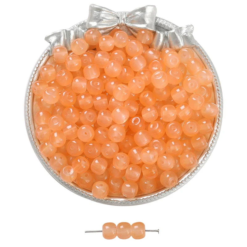 Wholesale Glass Glaze Handmade Geometric Apple Beads Bracelet Necklace Accessories - Image 14