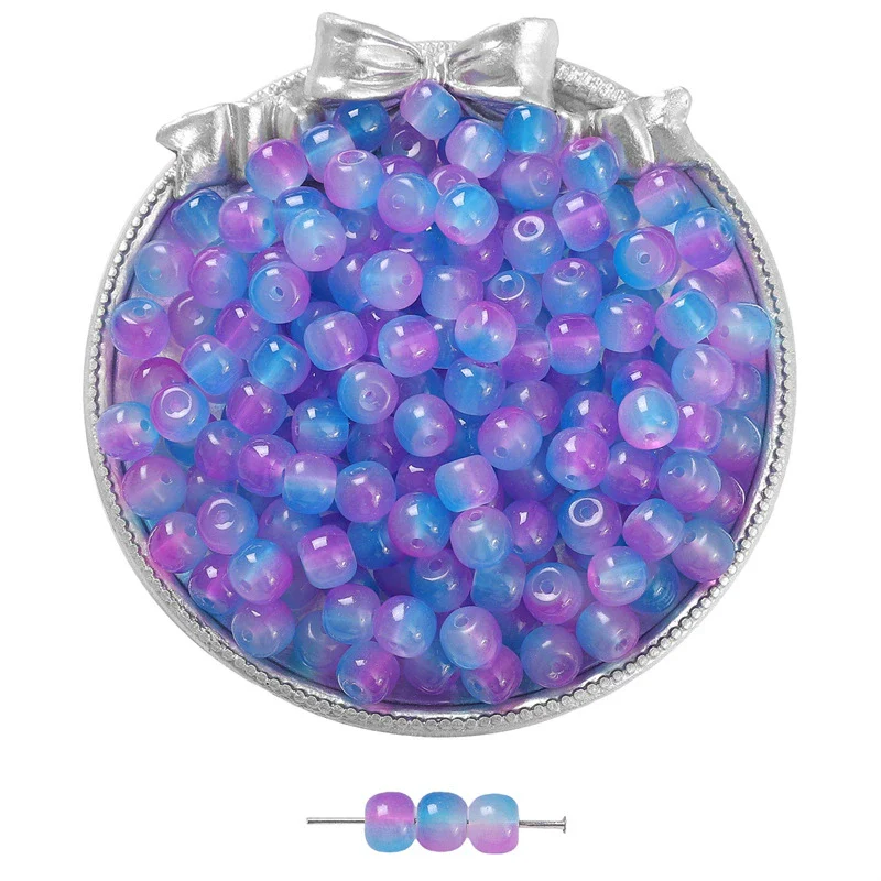 Wholesale Glass Glaze Handmade Geometric Apple Beads Bracelet Necklace Accessories - Image 23