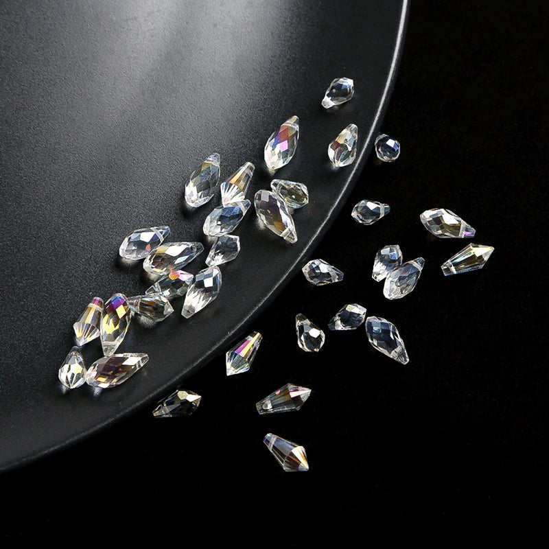 Wholesale Glass Glaze Water Drop Crystal Beads Handmade Diy Garment Accessories Decorative Antique Hairpin - Image 4