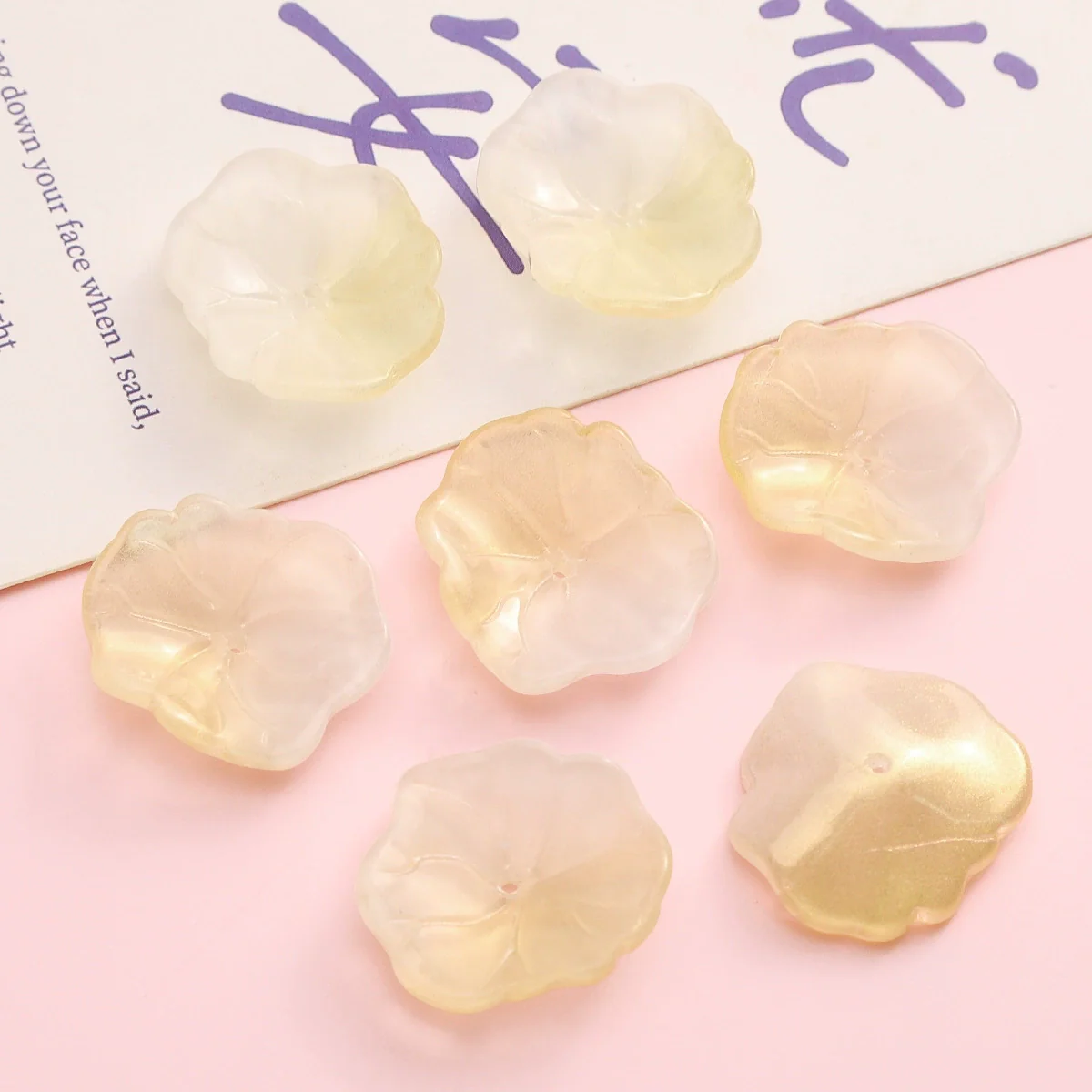 Wholesale Glass Glazed Handmade Three Dimensional Lace Lotus Leaf Beads For Necklace Bracelet Clothing Accessories - Image 6