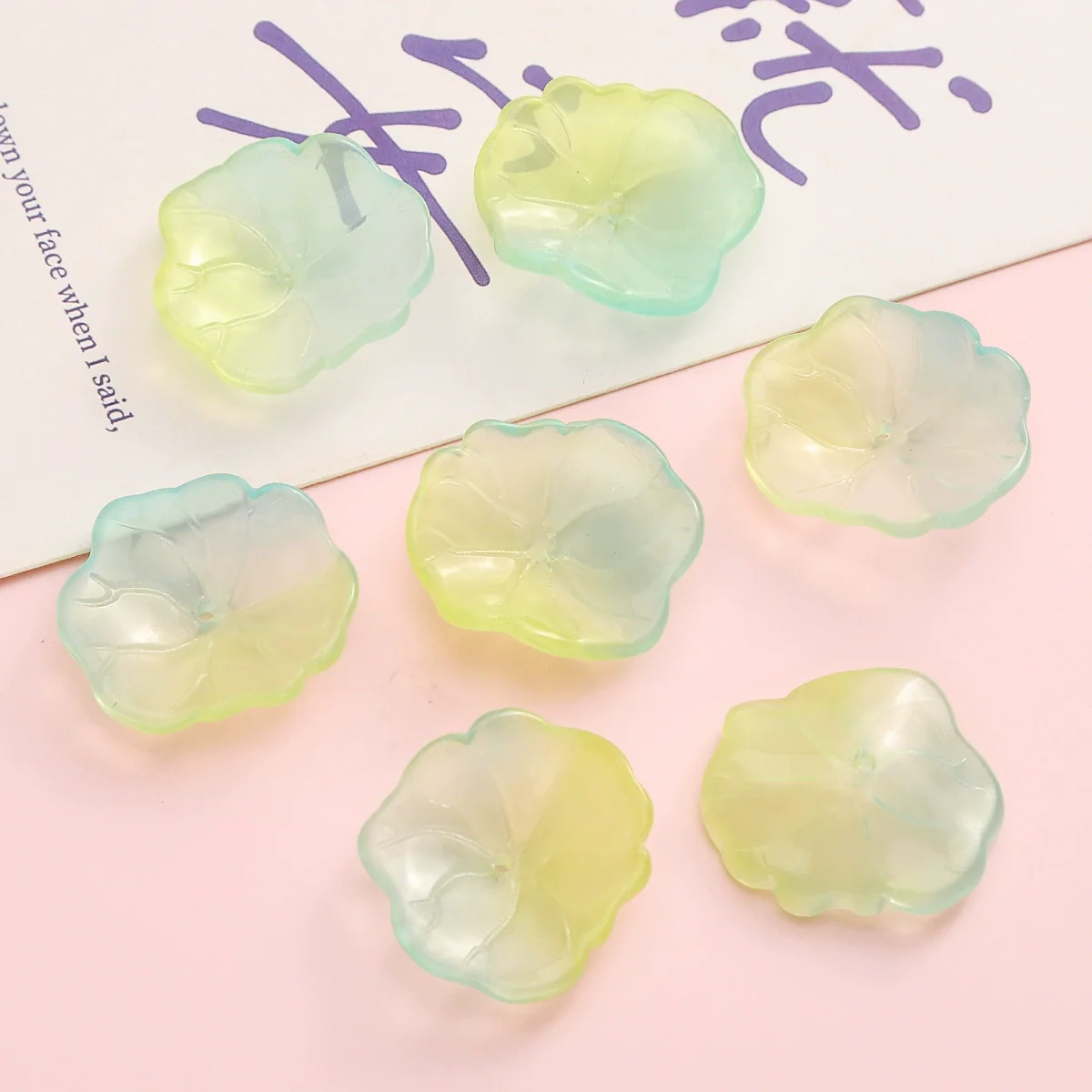 Wholesale Glass Glazed Handmade Three Dimensional Lace Lotus Leaf Beads For Necklace Bracelet Clothing Accessories - Image 8