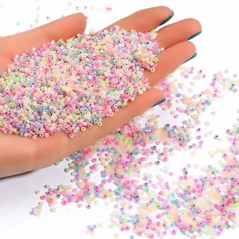 Wholesale Glass Loose Beads For Handmade Jewelry Cream Rice Shape Beaded Accessories For Bracelet And Earrings - Image 3