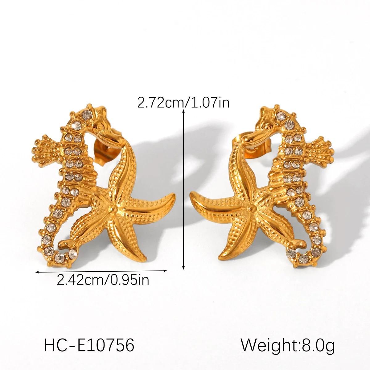 Wholesale Gold Plated Stainless Steel Jewelry With Star Geometric Animal Zodiac Patterns For Women Necklace And Earrings - Image 8