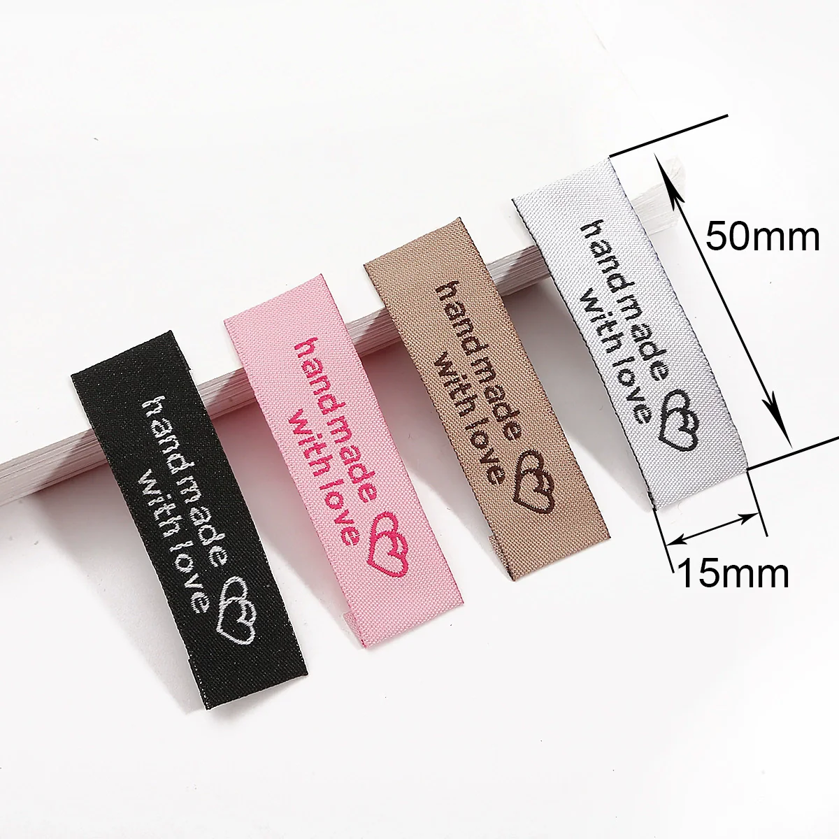 Wholesale Handmade Cloth Clothing Labels With Printing Sewing Craft Accessories - Image 2