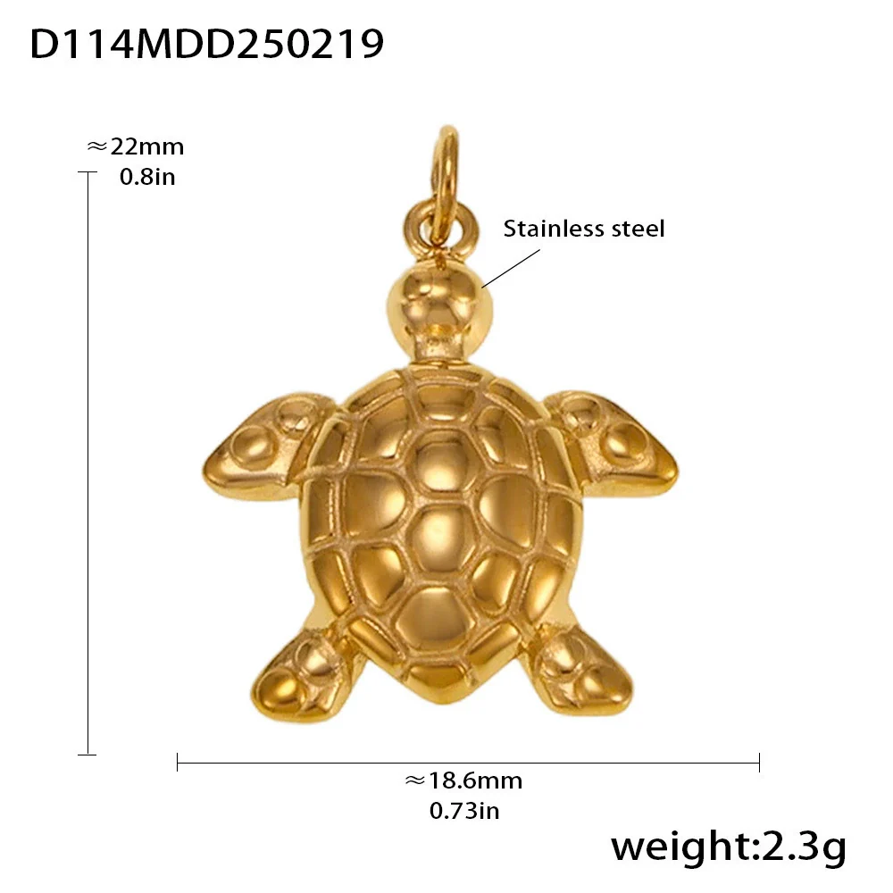 Wholesale Handmade Geometric Fivepointed Star And Ferris Wheel Pendant Necklace For Women Titanium Steel 18K Gold Plated - Image 9