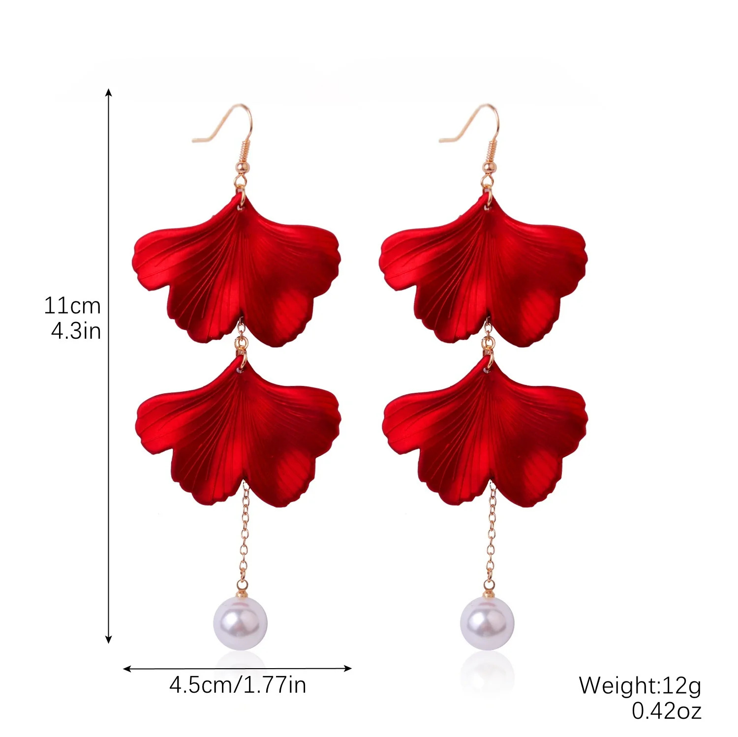 Wholesale Handmade Matte Resin Flower Tassel Earrings For Women - Image 7