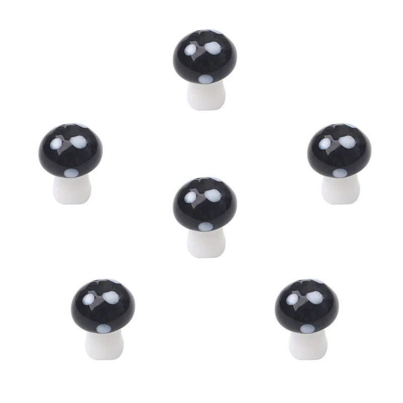 Wholesale Handpainted Glass Glaze Mushroom Beads Jewelry Earrings Necklace Bracelet Materials - Image 6