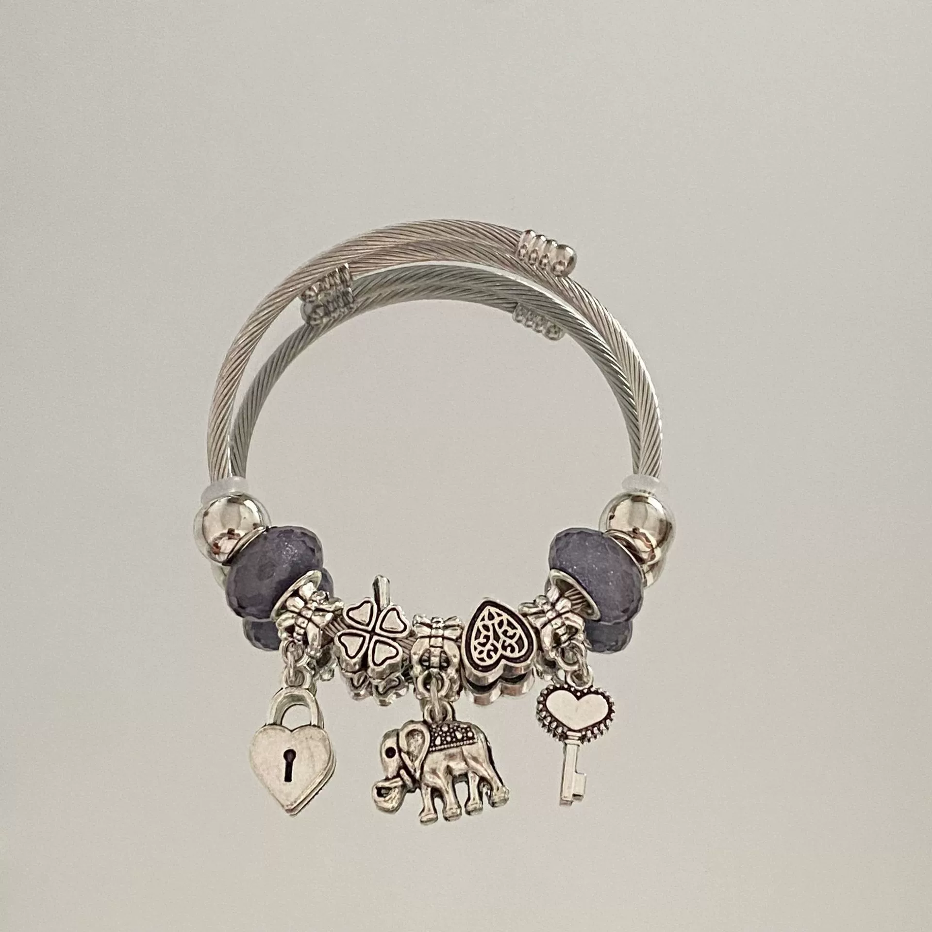 Wholesale High End Elephant Pendant Bracelet With Electroplating Stainless Steel Material - Image 15