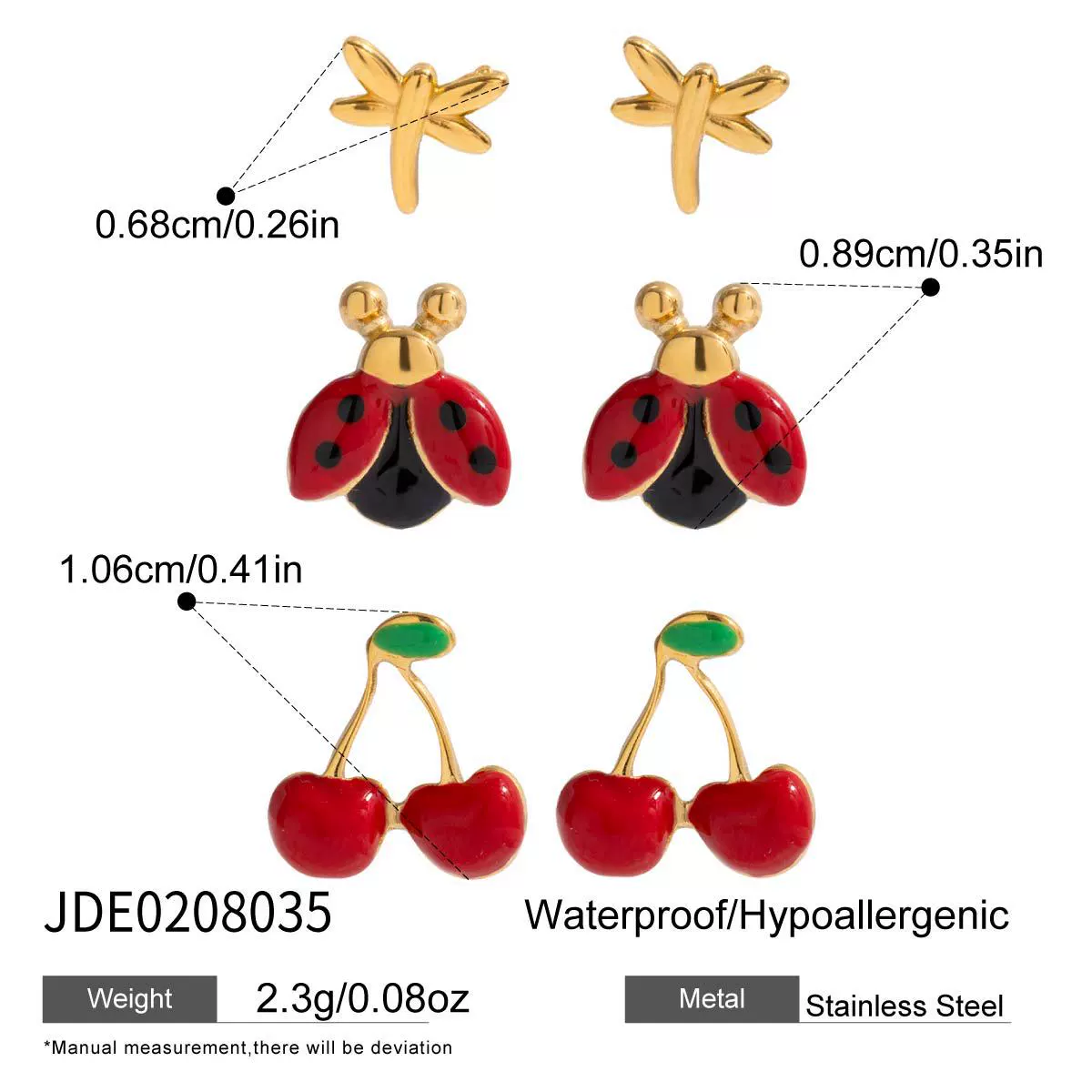 Wholesale Highend Electroplated Geometric Stainless Steel Oil Drop Earrings For Women - Image 6