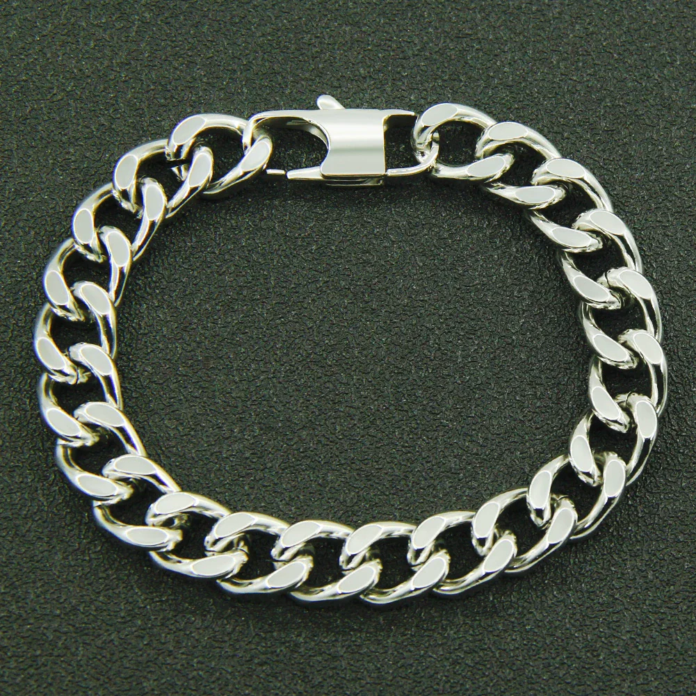 Wholesale Hiphop Style Stainless Steel Geometric Cuban Chain Necklace With Electroplating - Image 3