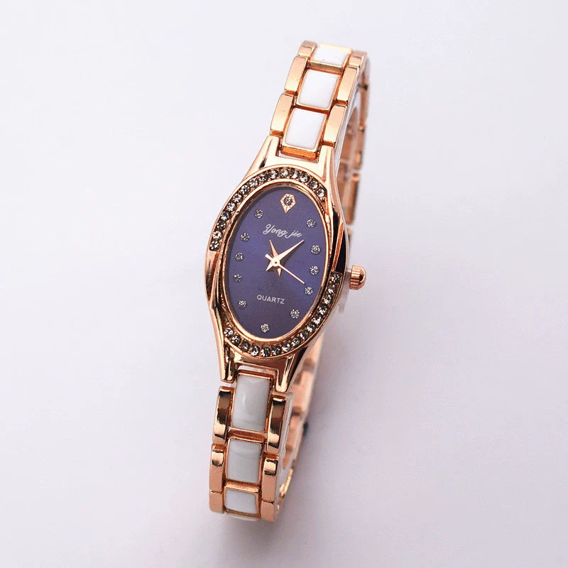 Wholesale Imitation Ceramic Oval Women's Leisure Quartz Watch - Image 5