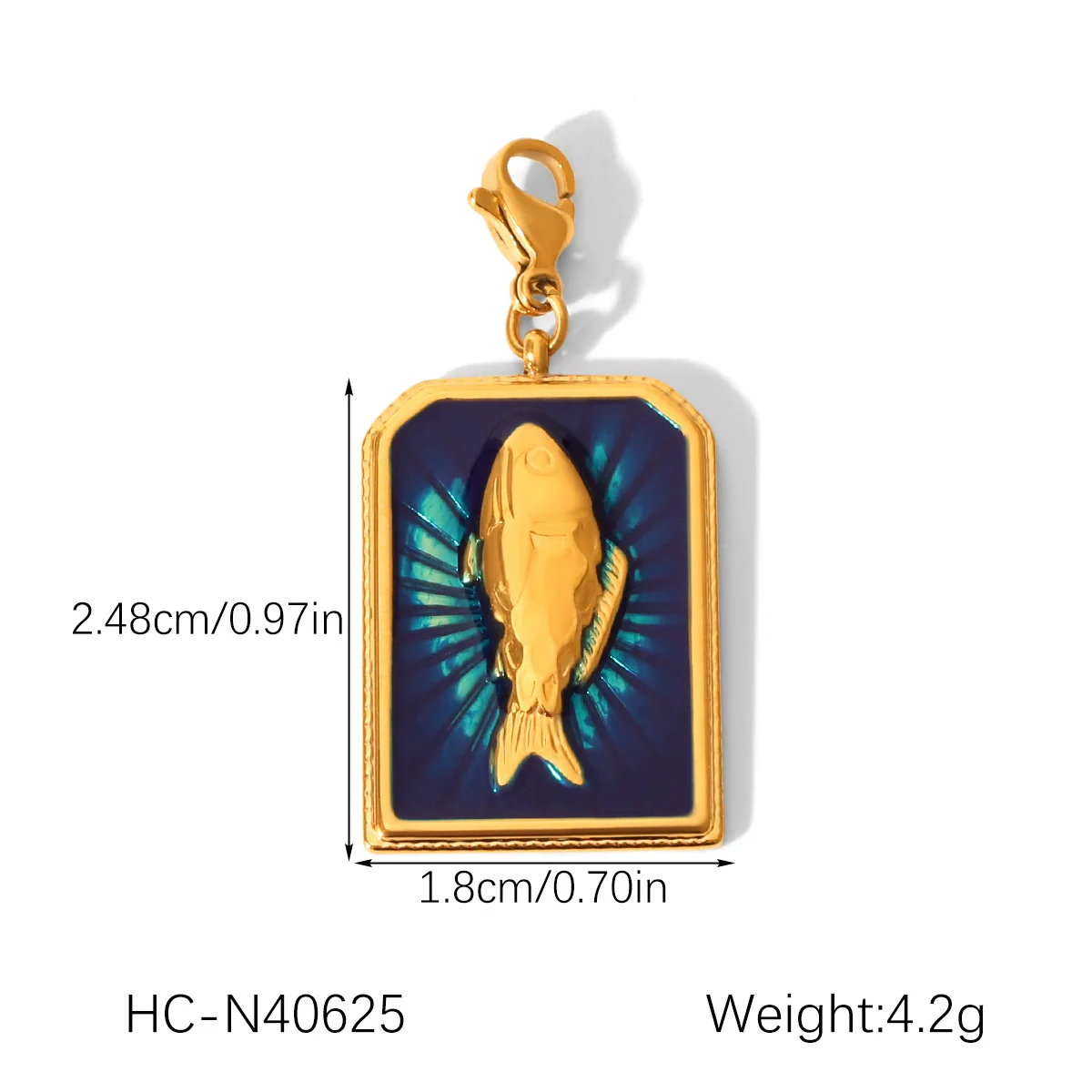 Wholesale Ins Style Dripping Oil Stainless Steel Jewelry Accessories With Star Moon Heart Love Eyes Fish Patterns For Women - Image 7