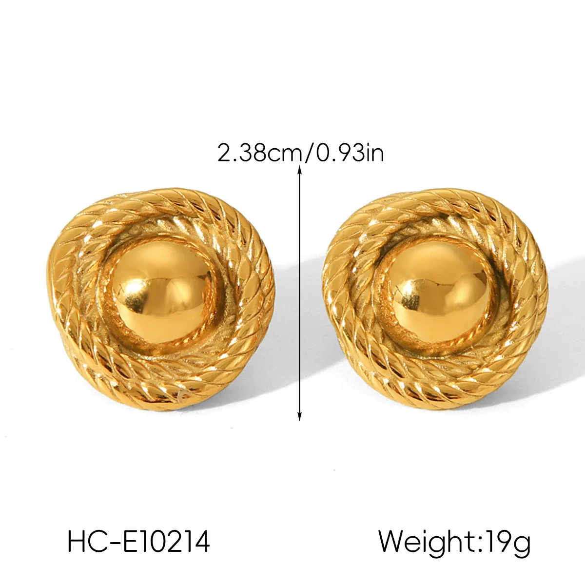 Wholesale Ins Style Geometric Stainless Steel Earrings With Heart Flower Wave Rhombus Drop Star Shapes Electroplated For Women - Image 8