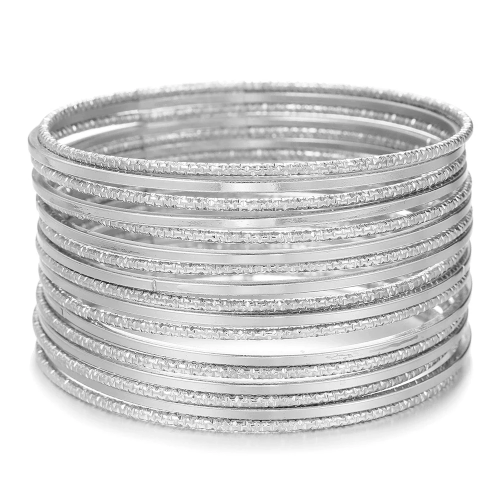 Wholesale Iron Geometric Pattern Folded Bracelet For Women With Electroplating And Retro Simple Style - Image 37