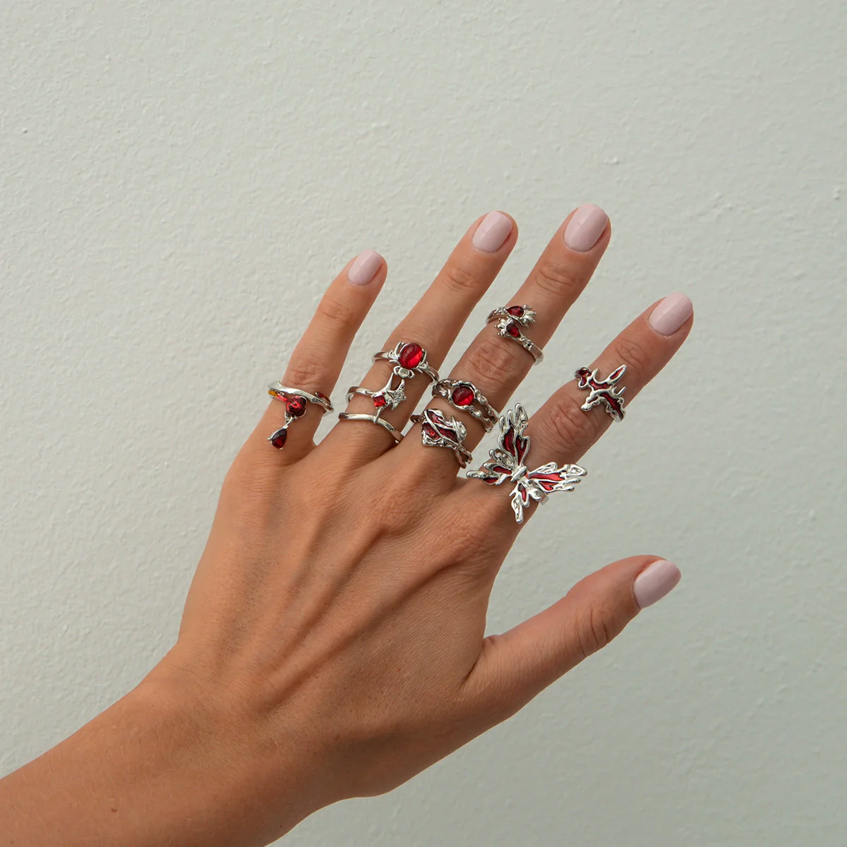 Wholesale Jewelry Alloy Dripping Oil Inlaid Gem Animal Zodiac Exaggerated Electroplated Ring - Image 6