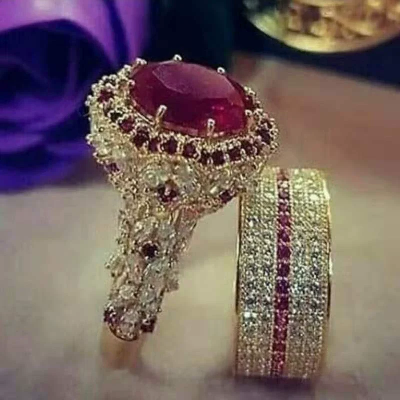 Wholesale Jewelry Alloy Geometric Electroplating Ring For Women - Image 7