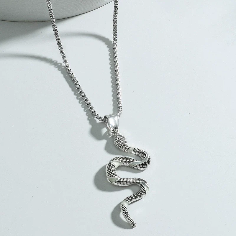 Wholesale Jewelry Alloy Snake Pendant Electroplating Zodiac Animal Style Necklace - Image 6