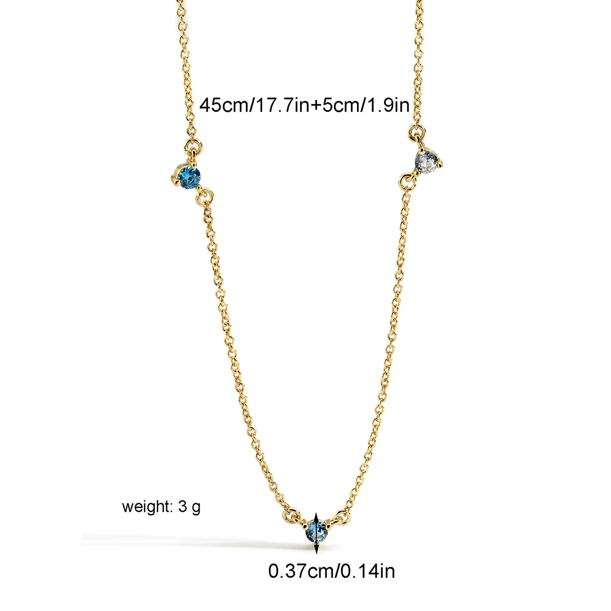 Wholesale Jewelry Brass Copper Plated With 18K Gold Zircon Geometric Cross Chain Necklace For Women - Image 4