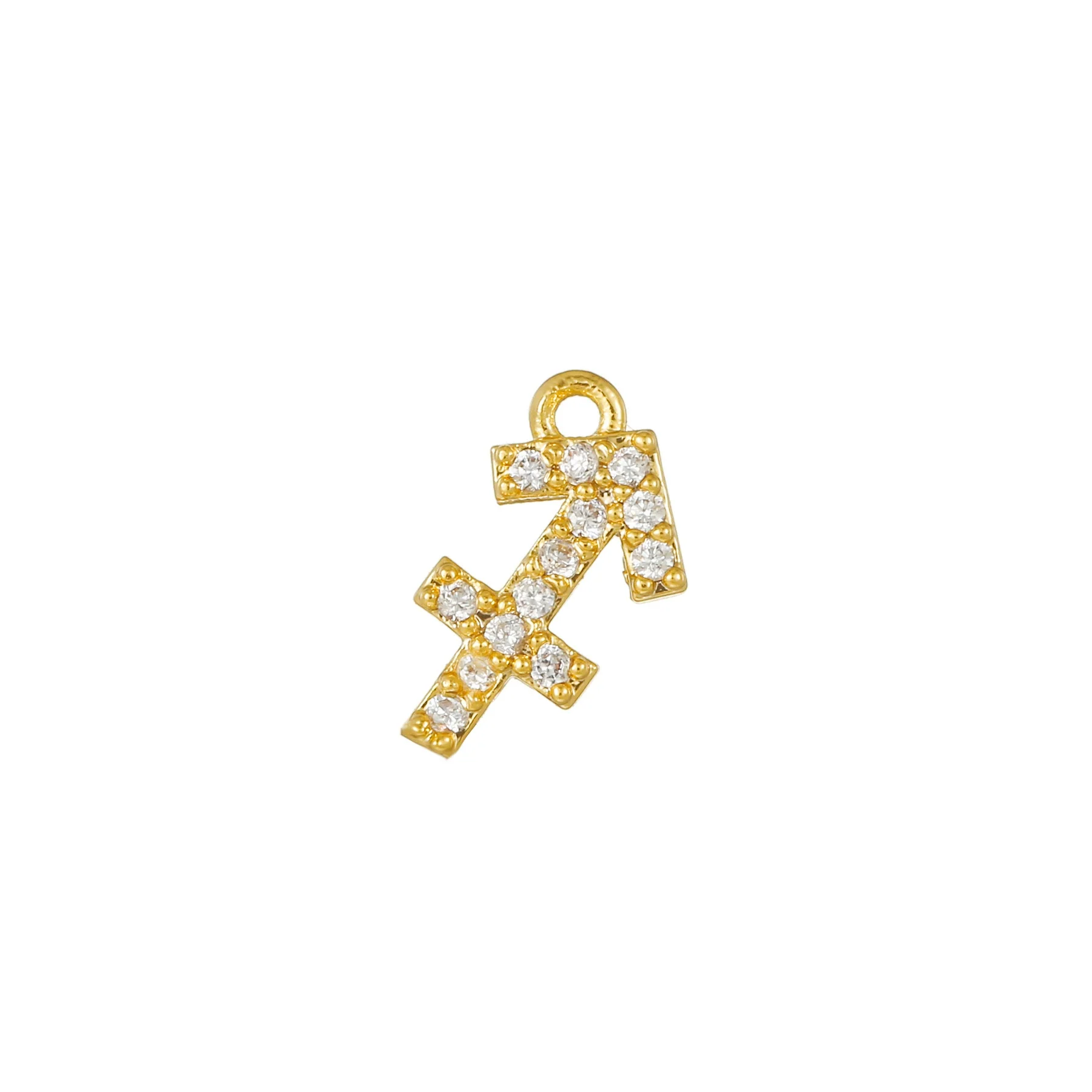 Wholesale Jewelry Constellation Brass 18K Electroplated Micro Set Zircon Pendant - Image 13