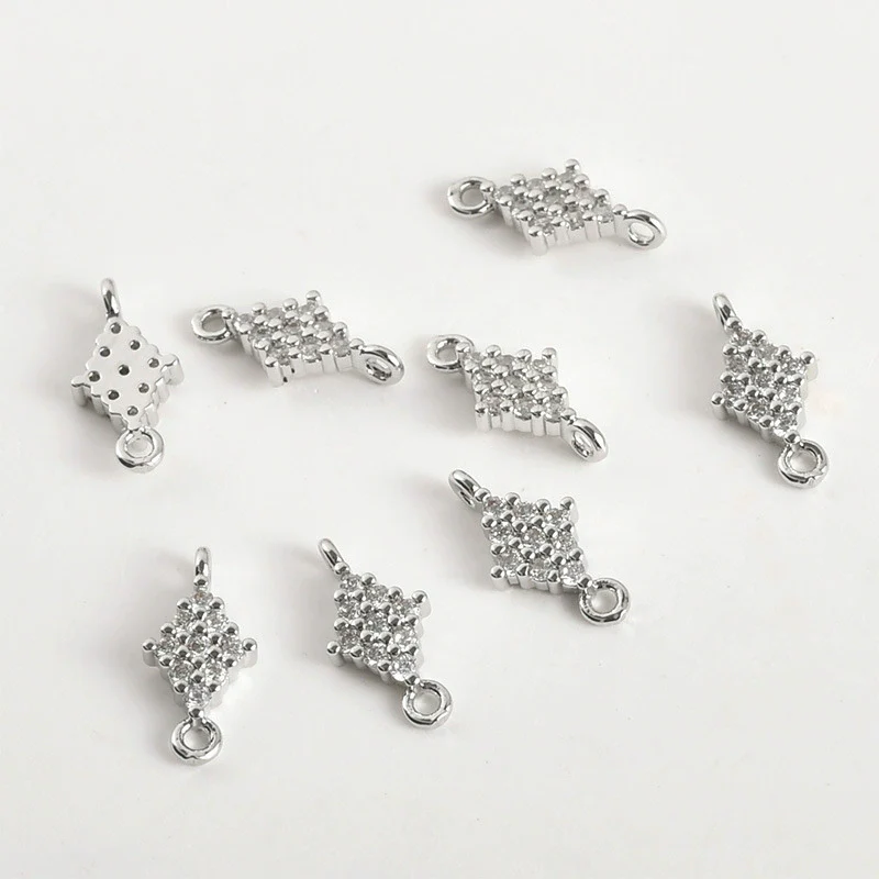 Wholesale Jewelry Copper Electroplated Four Leaf Flower Zircon Inlaid Pendant Bracelet Necklace Accessories - Image 13