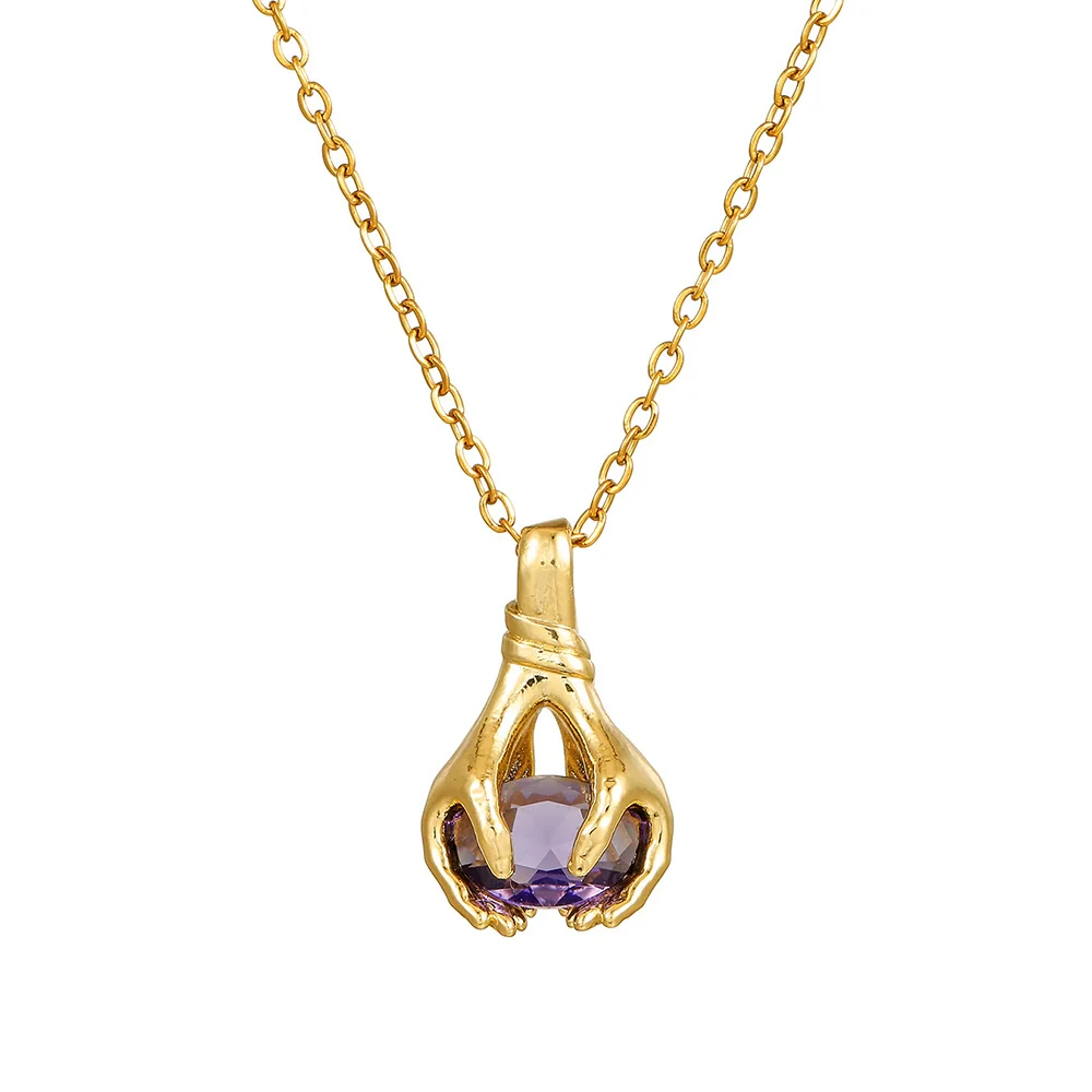 Wholesale Jewelry Copper Handmade Geometric Pendant Necklace For Women - Image 5