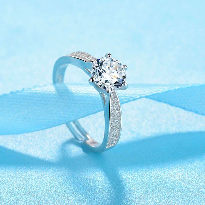 Wholesale Jewelry Copper Ring With Flower Pattern And Zircon For Women Minimalist And Geometric Style