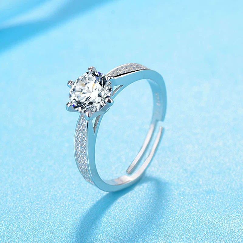 Wholesale Jewelry Copper Ring With Flower Pattern And Zircon For Women Minimalist And Geometric Style - Image 5