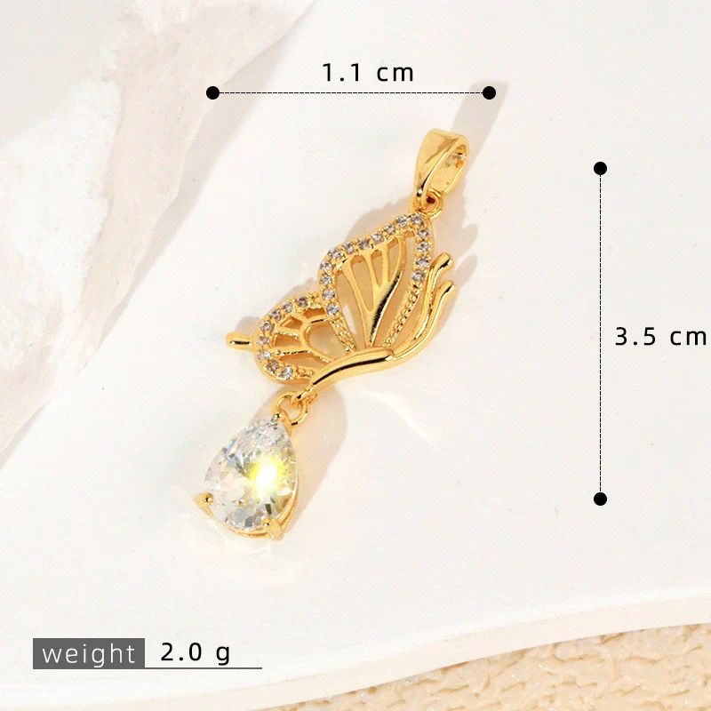Wholesale Jewelry Copper Zircon Microinlay Animal Zodiac Style Pendant Necklace And Earrings - Image 10
